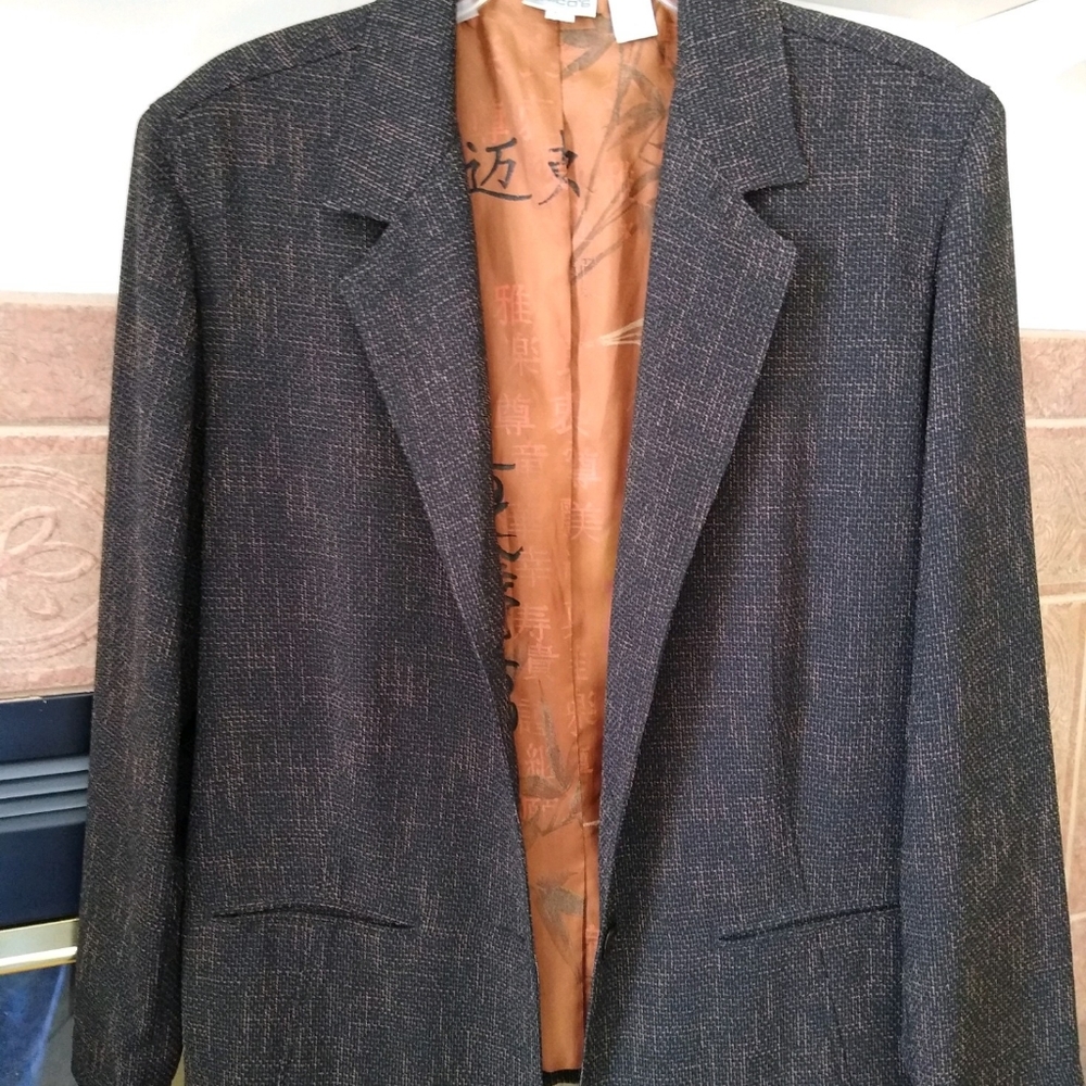 Chico"s Black/Brown Blazer